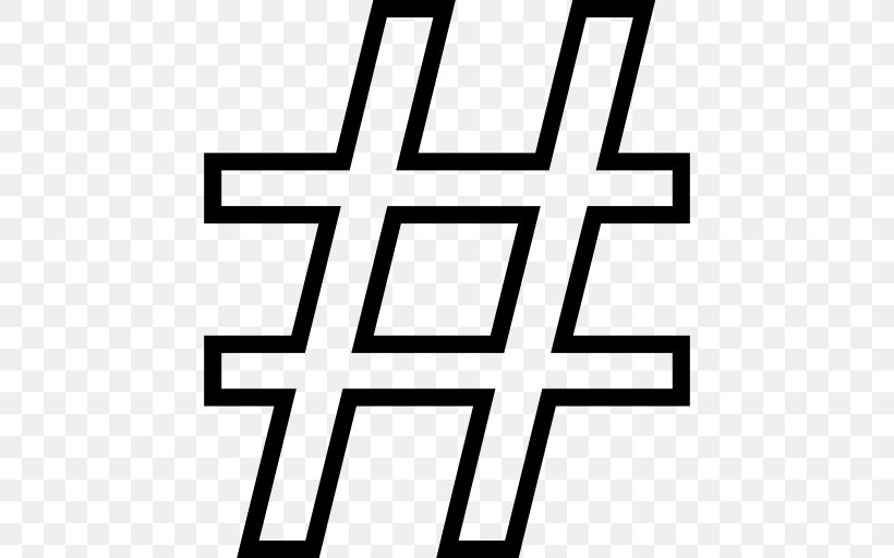 Social Media Hashtag Number Sign, PNG, 512x512px, Social Media, Area, Black, Black And White, Blog Download Free