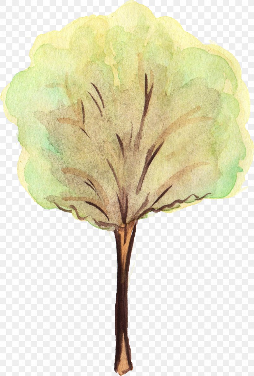 Tree Leaf Watercolor Painting, PNG, 930x1376px, Tree, Brush, Flower, Leaf, Oak Download Free