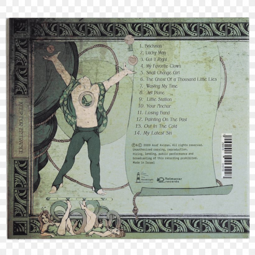 Asaf Avidan & The Mojos Poor Boy / Lucky Man Picture Frames Import, PNG, 1000x1000px, Poor Boy Lucky Man, Asaf Avidan, Boy, Cd Usa, Green Download Free