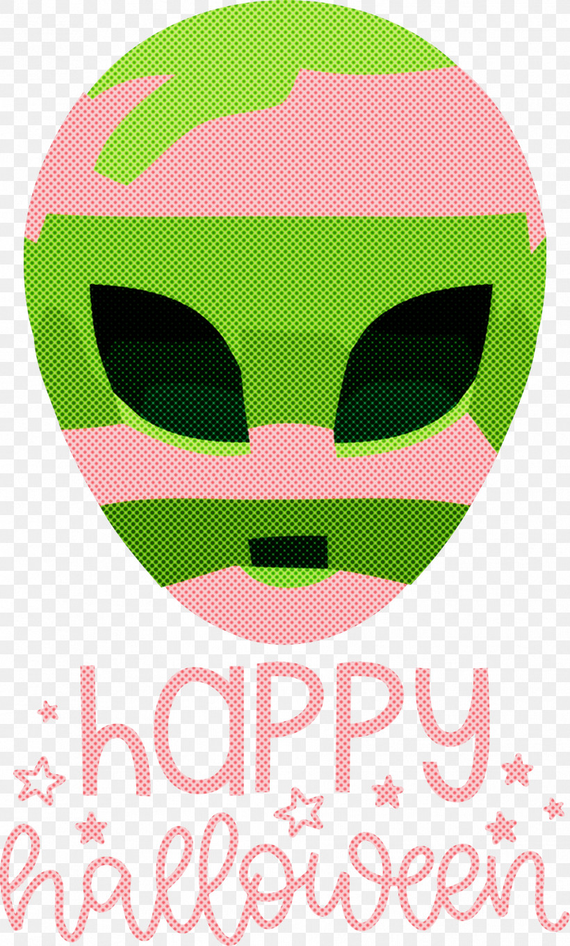 Happy Halloween, PNG, 1809x3000px, Happy Halloween, Face, Fruit, Geometry, Green Download Free