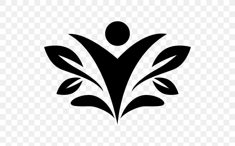 Logo James R. McGlinn, D.C. Center For Health & Nutrition Symbol, PNG, 512x512px, Logo, Black And White, Branch, Flower, Health Download Free