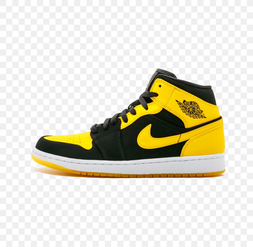 black and yellow nike jordan shoes