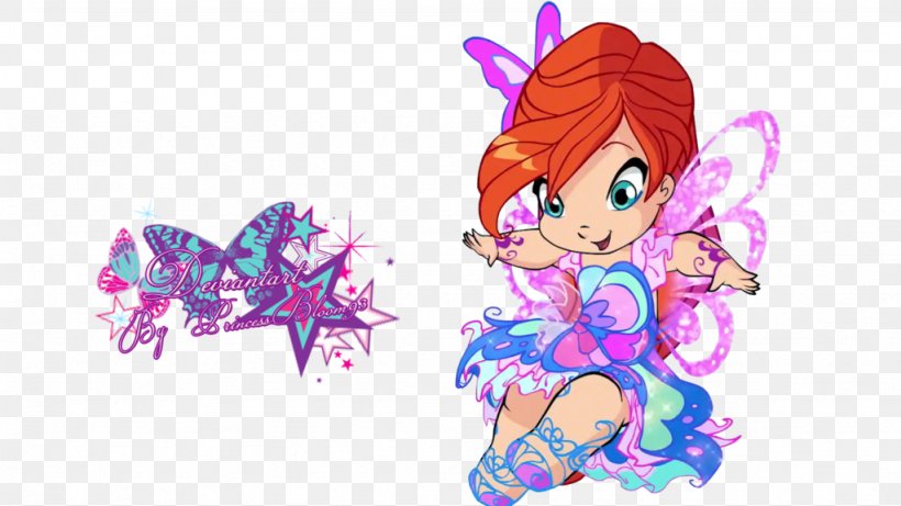 Bloom Tecna Aisha Baby Winx, PNG, 1024x576px, Watercolor, Cartoon, Flower, Frame, Heart Download Free