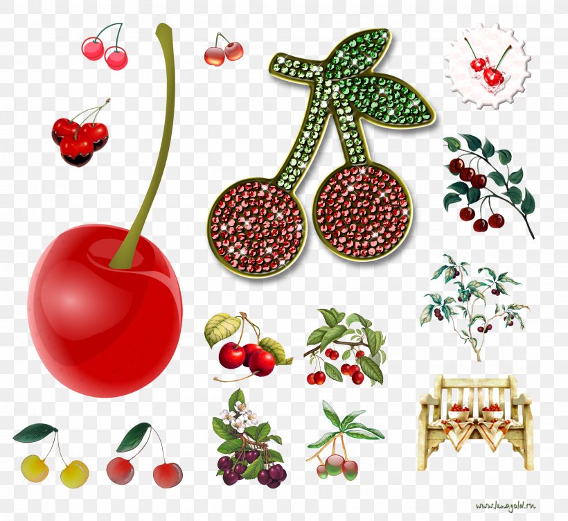 Cherry Cerasus Clip Art, PNG, 2007x1842px, Cherry, Cerasus, Christmas Decoration, Christmas Ornament, Digital Image Download Free