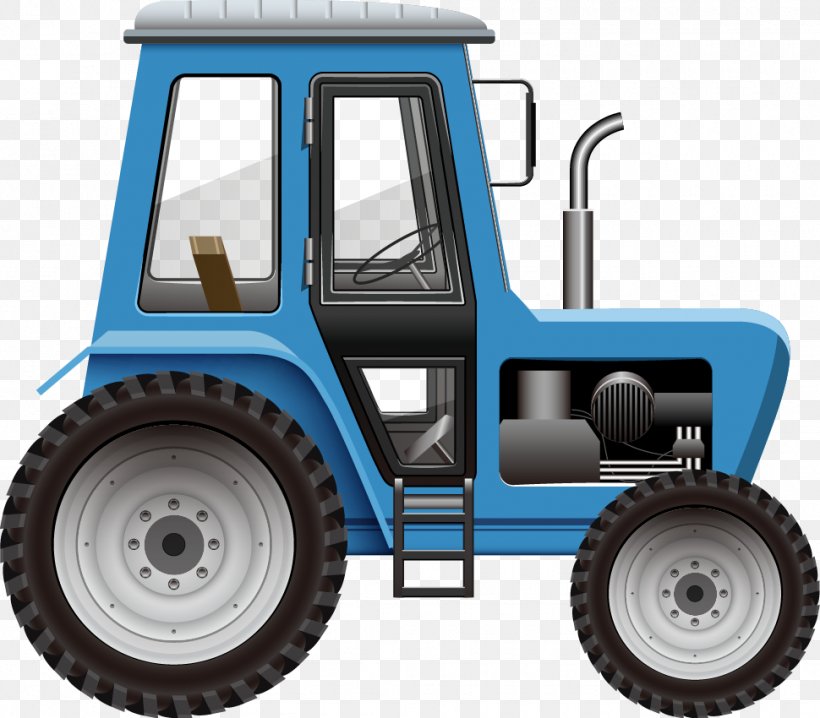 Tractor Royalty-free Illustration, PNG, 970x850px, Tractor, Agricultural Machinery, Agriculture, Automotive Tire, Automotive Wheel System Download Free