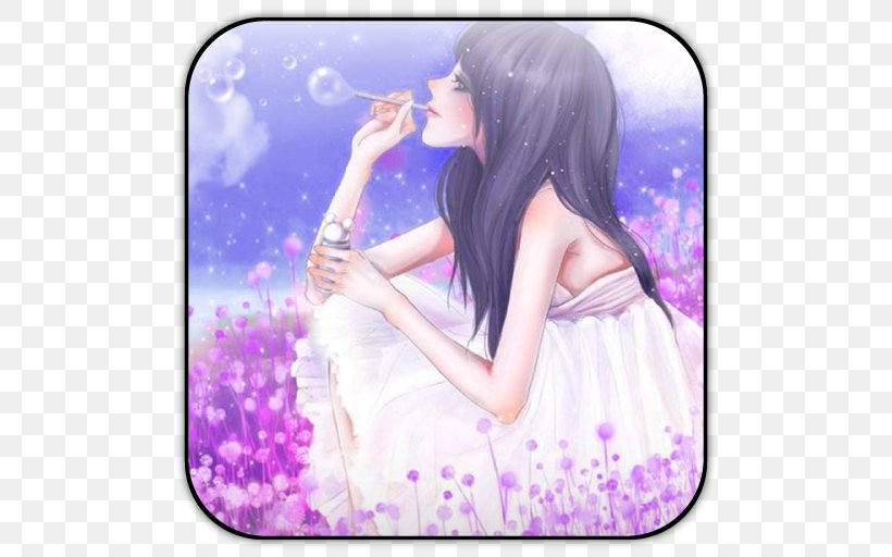 Android Lavender Google Play We Heart It Wallpaper, PNG, 512x512px, Watercolor, Cartoon, Flower, Frame, Heart Download Free
