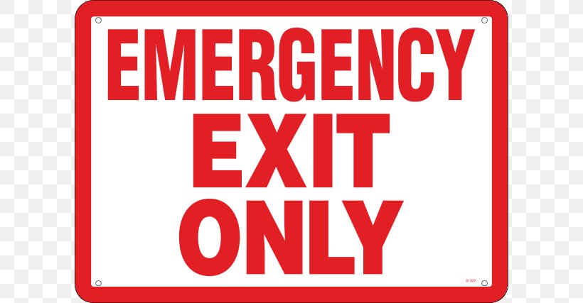 Emergency Exit Exit Sign Door Safety, PNG, 610x427px, Emergency Exit, Alarm Device, Area, Banner, Brand Download Free
