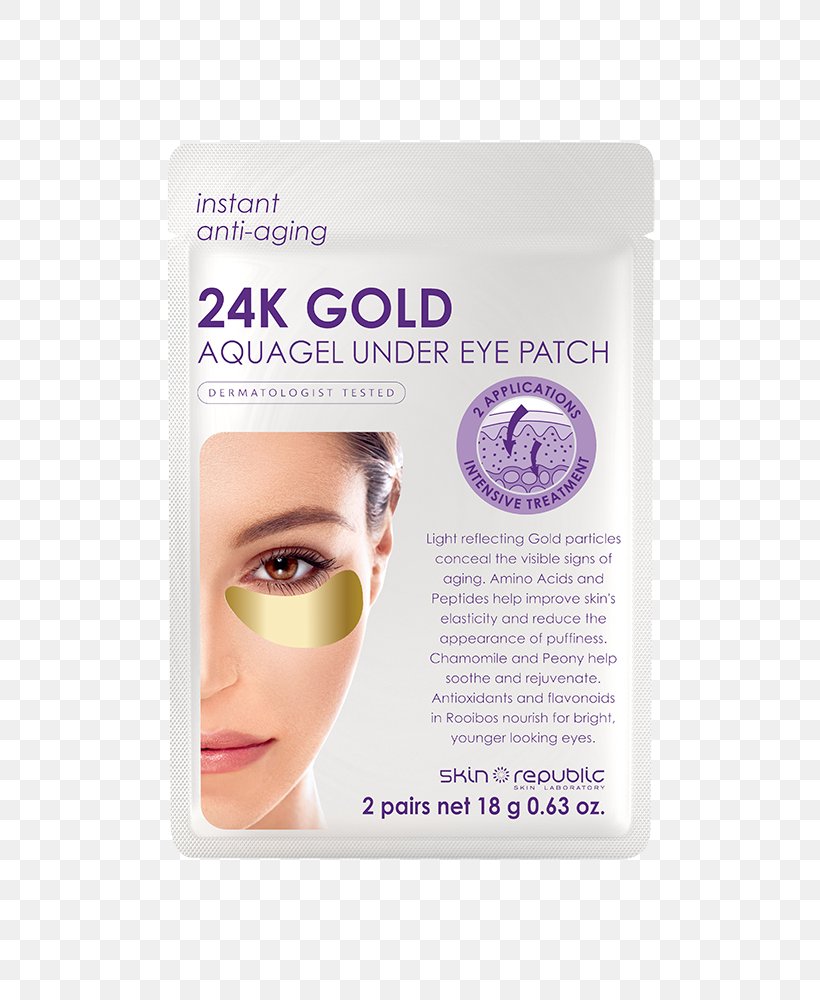 Skin Republic Collagen Hydrogel Under Eye Patch Eyelash Face Cream, PNG, 500x1000px, Eyelash, Beauty, Blindfold, Cheek, Chin Download Free