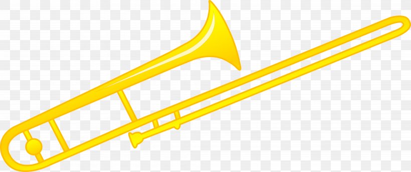 Trombone Musical Instrument Brass Instrument Clip Art, PNG, 7981x3347px, Trombone, Area, Bass Trombone, Brass Instrument, Drawing Download Free