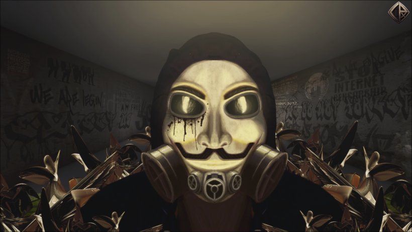 Anonymous Desktop Wallpaper Guy Fawkes Mask High-definition Video, PNG, 1920x1080px, Anonymous, Art, Deviantart, Display Resolution, Facial Hair Download Free