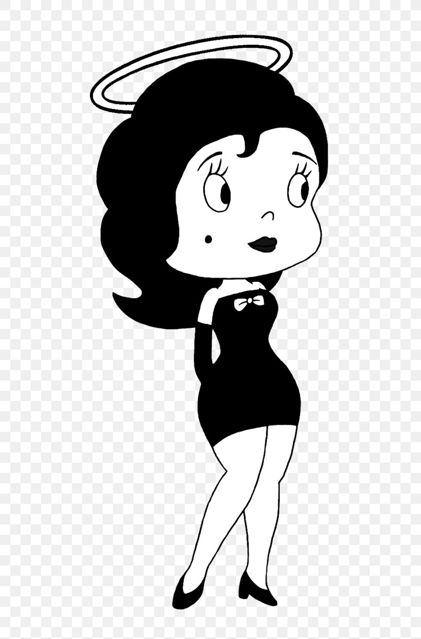Bendy And The Ink Machine Betty Boop Clip Art Drawing Line Art, PNG, 642x1243px, Watercolor, Cartoon, Flower, Frame, Heart Download Free