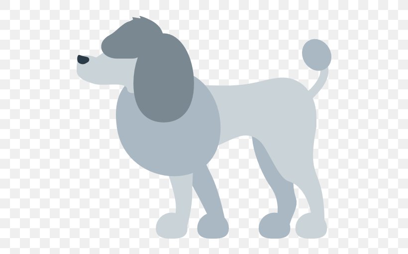 Poodle Puppy Emoji Animal Dog Breed, PNG, 512x512px, Poodle, Animal, Black And White, Breed, Canidae Download Free