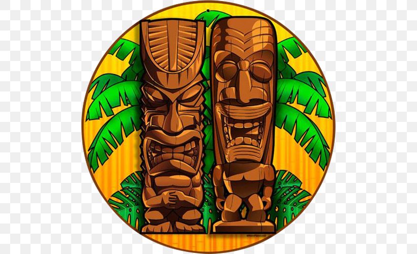 Tiki Culture Tiki Bar United States Hawaiian, PNG, 500x500px, Tiki Culture, Bar, Decal, Deity, Fictional Character Download Free