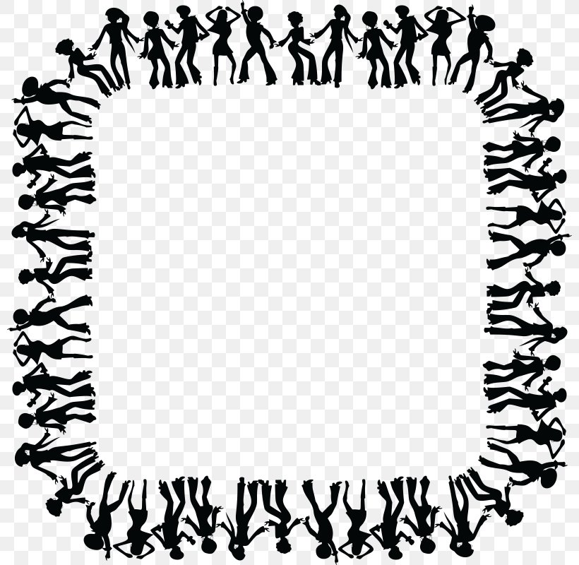 Borders And Frames Clip Art Disco Dance Nightclub, PNG, 800x800px, Borders And Frames, Area, Art, Black, Black And White Download Free