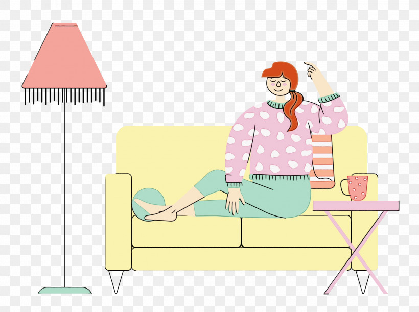 Cartoon Furniture Sitting Meter Pattern, PNG, 2500x1863px, Entertainment, Behavior, Cartoon, Furniture, Human Download Free