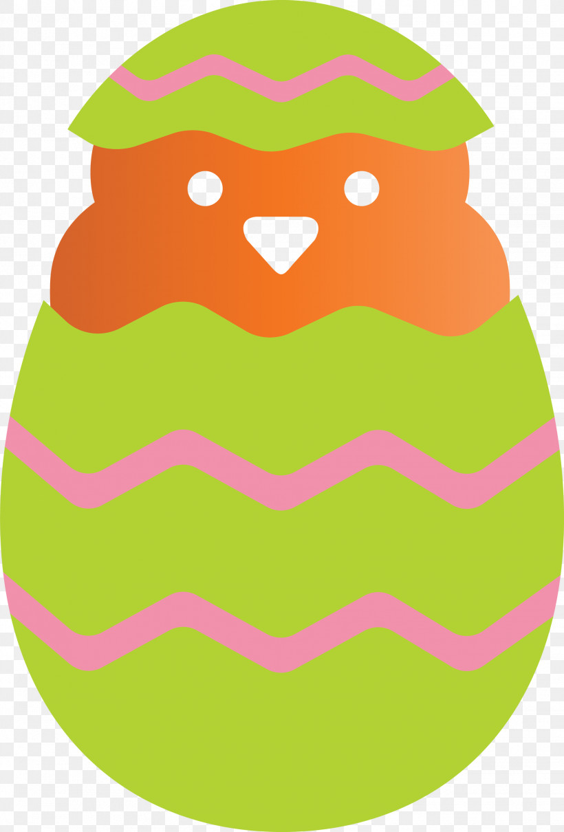 Chick In Egg Happy Easter Day, PNG, 2033x3000px, Chick In Egg, Cartoon, Food, Fruit, Green Download Free