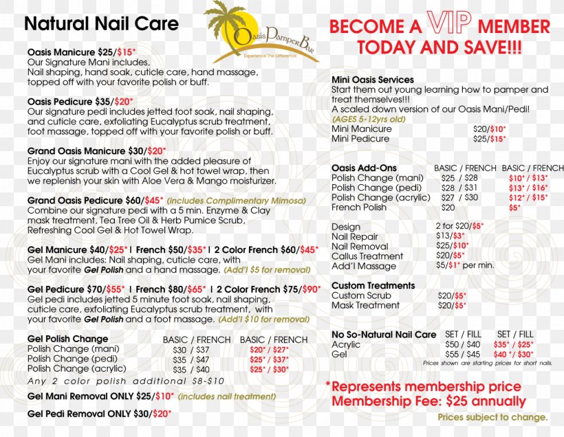 Menu Nail Salon Nail Polish Pedicure, PNG, 1400x1087px, Menu, Area, Beauty Parlour, Brand, Day Spa Download Free