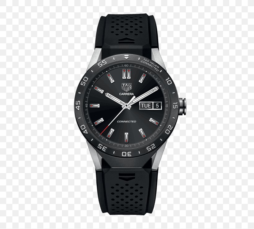 TAG Heuer Connected Smartwatch Chronograph, PNG, 627x741px, Tag Heuer Connected, Black, Brand, Chronograph, Edouard Heuer Download Free