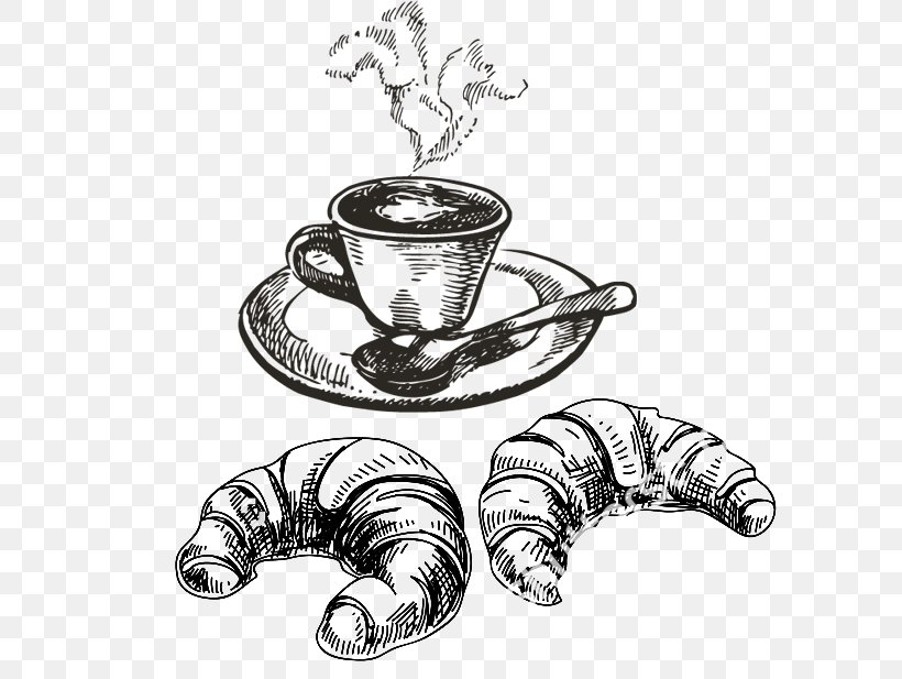 Coffee Cup Espresso Drawing, PNG, 650x617px, Coffee, Artwork, Black And White, Body Jewelry, Coffee Cup Download Free