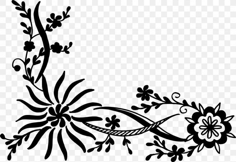 Flower Clip Art, PNG, 1024x703px, Flower, Art, Black, Black And White, Branch Download Free