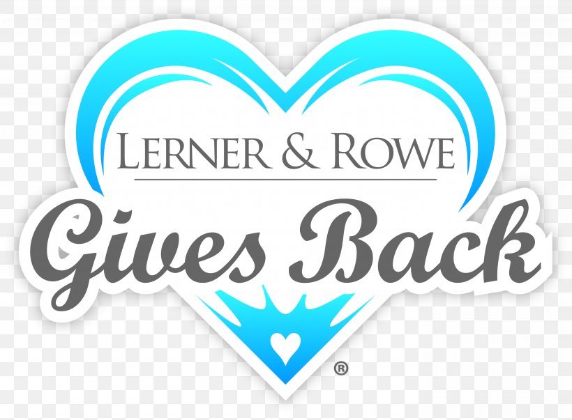 Lerner And Rowe Lerner & Rowe Gives Back Non-profit Organisation Organization Logo, PNG, 2767x2038px, Lerner And Rowe, Area, Brand, Charitable Organization, Heart Download Free