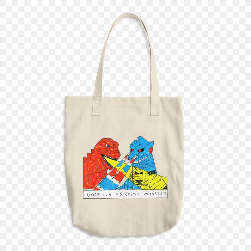 Tote Bag Handbag Shoulder Bag M Godzilla, PNG, 1000x1000px, Tote Bag, Bag, Fashion Accessory, Fictional Character, Godzilla Download Free