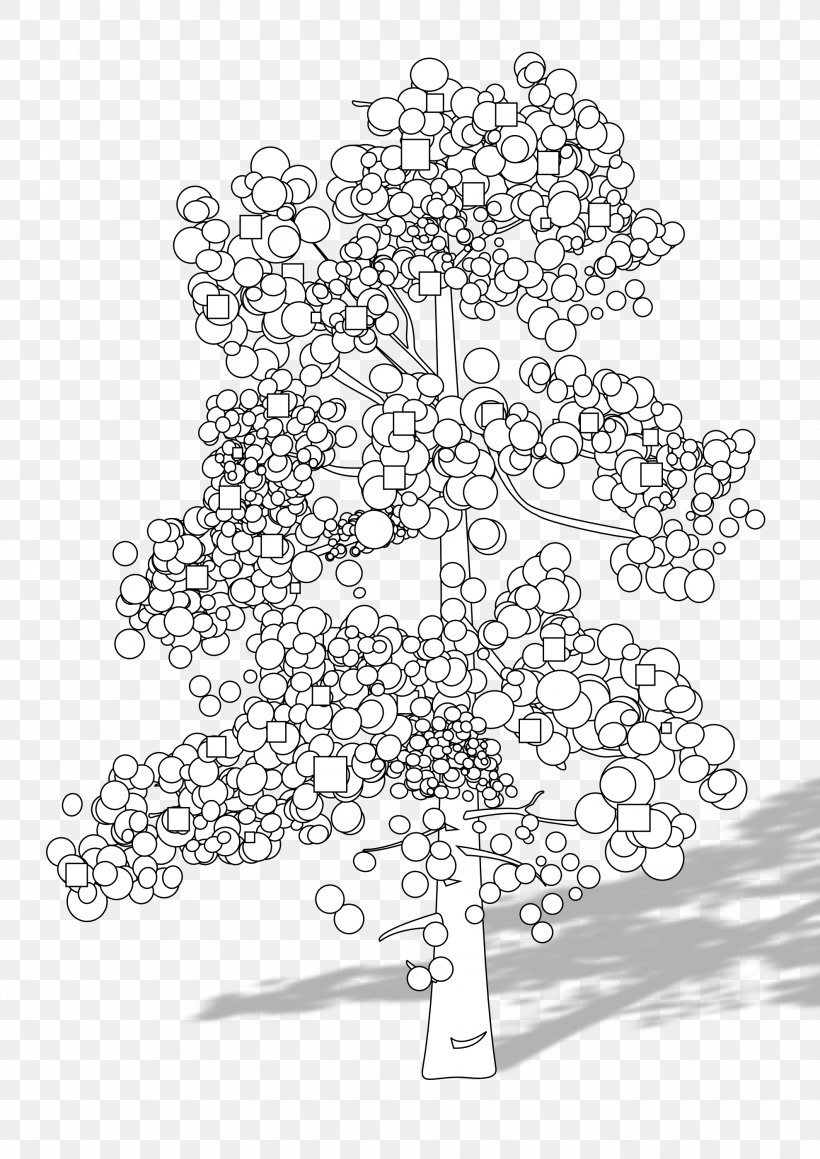Black And White Drawing Durian Tree Clip Art, PNG, 1979x2799px, Black And White, Area, Art, Branch, Coloring Book Download Free