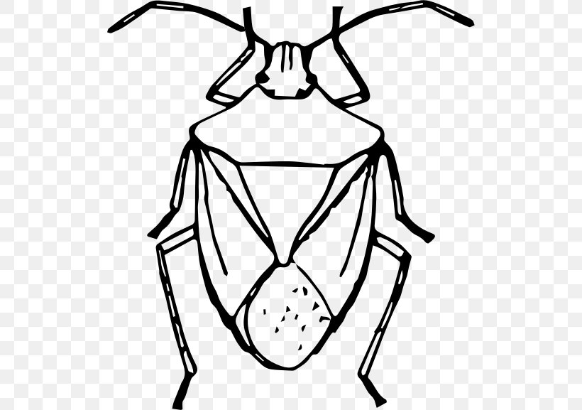 Brown Marmorated Stink Bug Insect Drawing Clip Art, PNG, 518x577px, Brown Marmorated Stink Bug, Artwork, Black, Black And White, Cartoon Download Free
