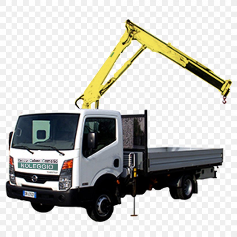 Commercial Vehicle Van Crane Truck Car, PNG, 1000x1000px, Commercial Vehicle, Aerial Work Platform, Automotive Exterior, Backhoe Loader, Brand Download Free