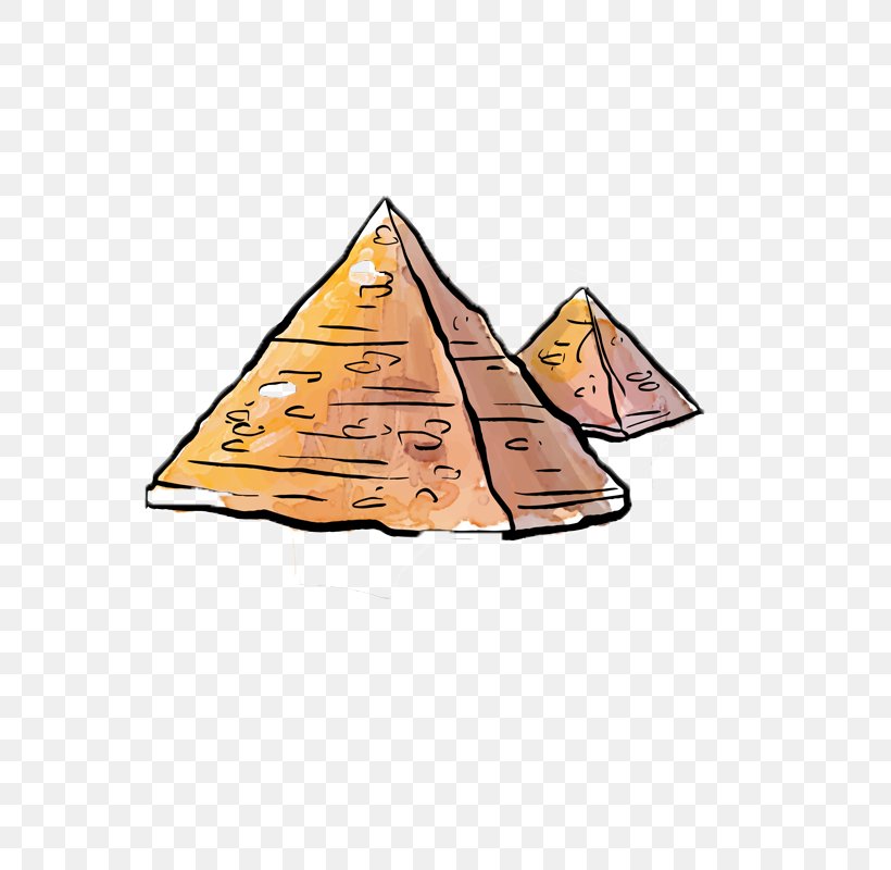 Egyptian Pyramids De Piramides, PNG, 800x800px, Egyptian Pyramids, Cartoon, Cone, Drawing, Egypt Download Free