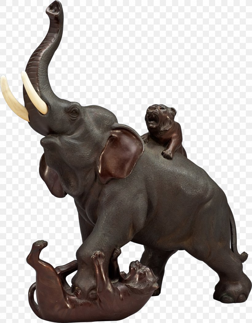Figurine Tiger African Elephant Sculpture, PNG, 1826x2345px, Figurine, African Elephant, Animal, Award, Bronze Download Free