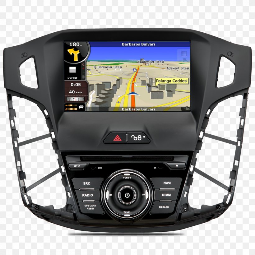 2012 Ford Focus GPS Navigation Systems Ford Kuga Ford C-Max, PNG, 1200x1200px, 2012 Ford Focus, Automotive Navigation System, Dashboard, Dvd Player, Electronics Download Free