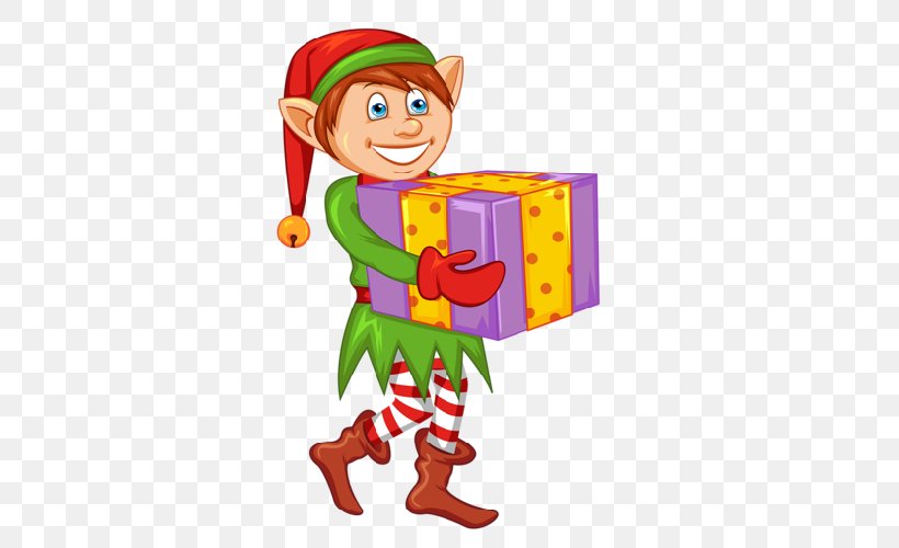 Christmas Elf Santa Claus Duende Clip Art, PNG, 500x500px, Christmas Elf, Animation, Art, Cartoon, Christmas Download Free