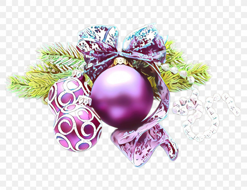 Christmas Ornament, PNG, 2280x1756px, Purple, Christmas Decoration, Christmas Ornament, Jewellery, Magenta Download Free