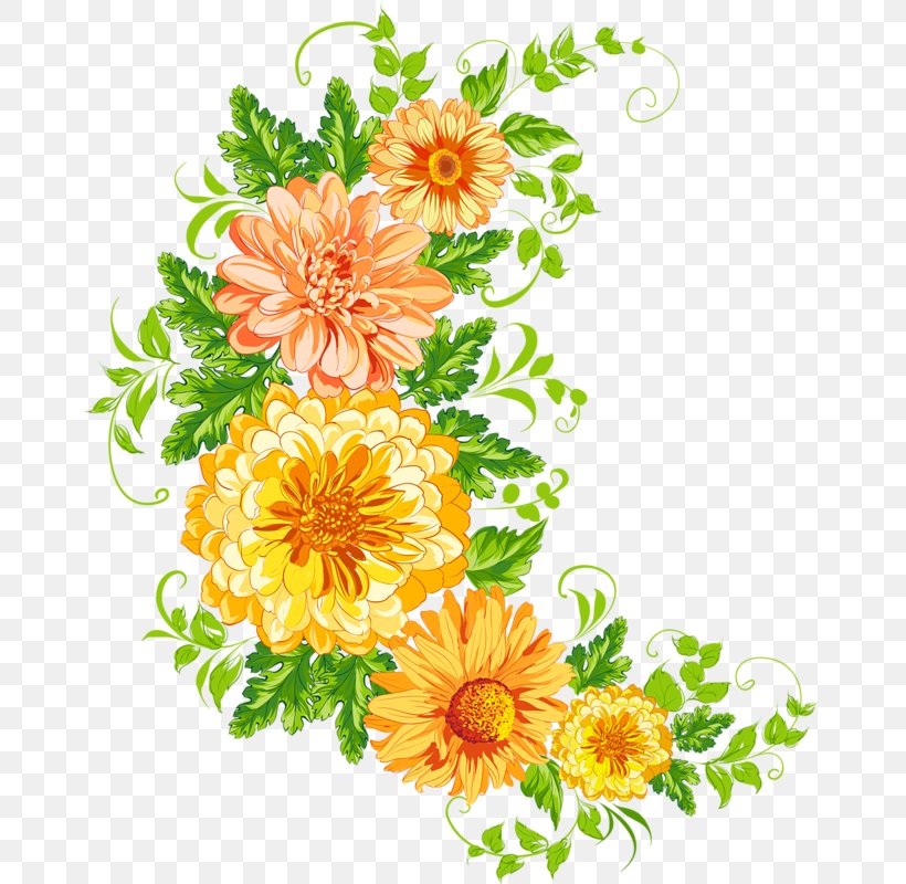 Floral Design Clip Art, PNG, 666x800px, Floral Design, Calendula, Chrysanths, Cut Flowers, Dahlia Download Free