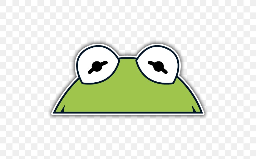 Kermit The Frog Sticker The Muppets Miss Piggy Clip Art, PNG, 510x510px, Kermit The Frog, Amphibian, Animal, Area, Bumper Sticker Download Free