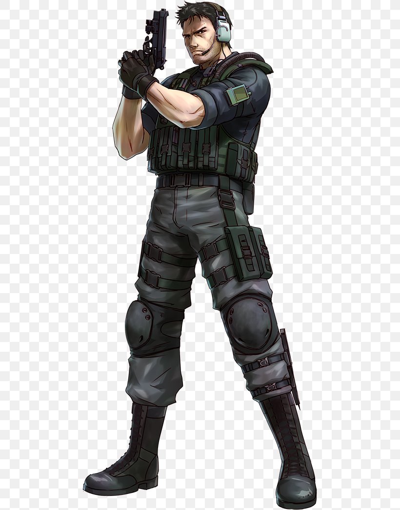 Project X Zone 2 Resident Evil 5 Resident Evil 6 Resident Evil: Revelations, PNG, 481x1044px, Project X Zone 2, Action Figure, Capcom, Chris Redfield, Figurine Download Free