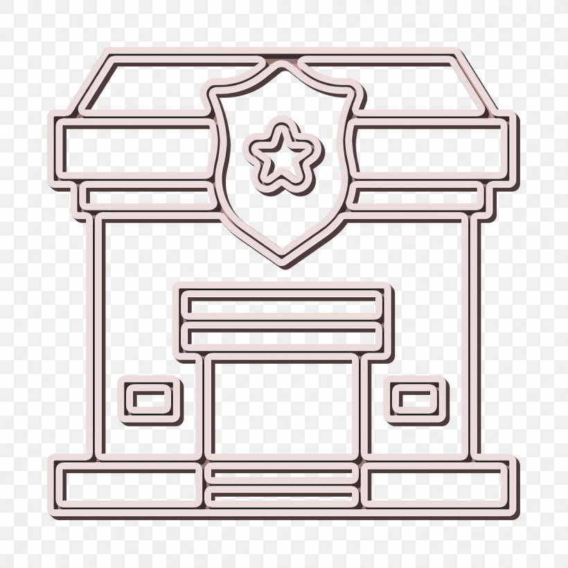 Police Station Icon Crime Icon Sheriff Icon, PNG, 1162x1162px, Police Station Icon, Crime Icon, Line, Line Art, Rectangle Download Free