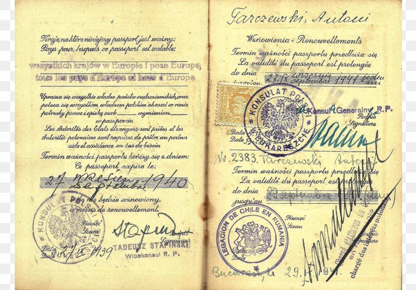 Second World War Polish Passport Document United States Passport, PNG, 1517x1060px, Second World War, Border Control, Consul, Consulate, Document Download Free