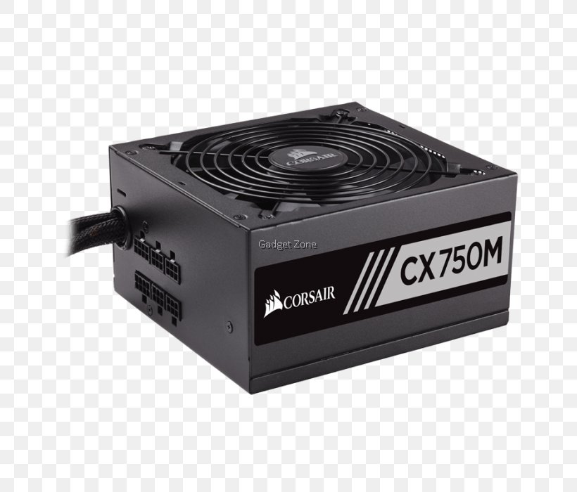 Power Supply Unit 80 Plus Power Converters Corsair CX750M 750.00 Power Supply Power Supplies ATX, PNG, 700x700px, 80 Plus, Power Supply Unit, Atx, Computer, Computer Component Download Free