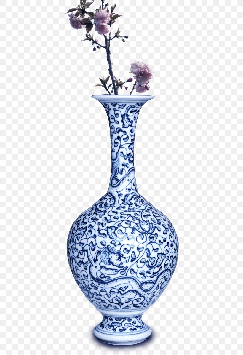 Vase Blue And White Pottery Porcelain, PNG, 387x1198px, Vase, Artifact, Barware, Blue And White Porcelain, Blue And White Pottery Download Free