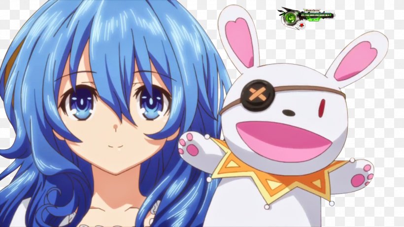 GIF Date A Live 3: Kurumi Killer Date A Live 2: Yoshino Puppet Date A Live 4: Itsuka Sister, PNG, 1280x720px, Watercolor, Cartoon, Flower, Frame, Heart Download Free