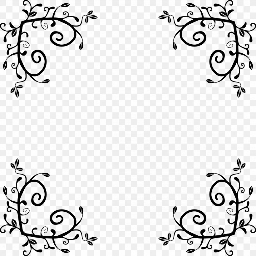 Floral Design Drawing Visual Arts Clip Art, PNG, 2332x2332px, Floral Design, Area, Art, Artwork, Black Download Free