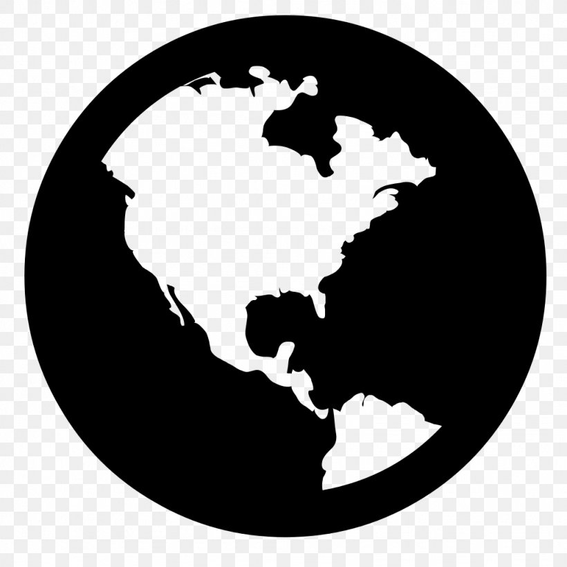 Font Awesome Globe Font, PNG, 1024x1024px, Font Awesome, Black And White, Globe, Map, Monochrome Download Free