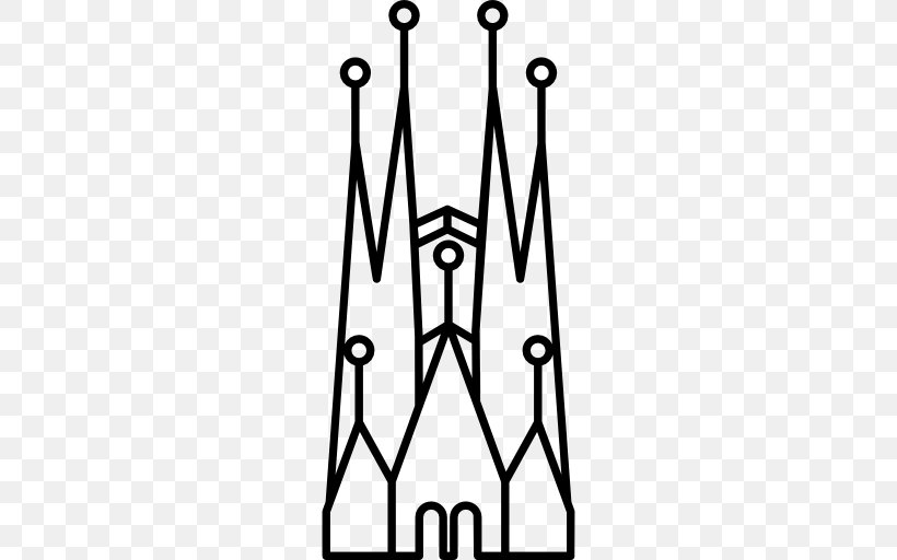 Sagrada Família Church Family, PNG, 512x512px, Sagrada Familia, Area, Barcelona, Basilica, Black Download Free