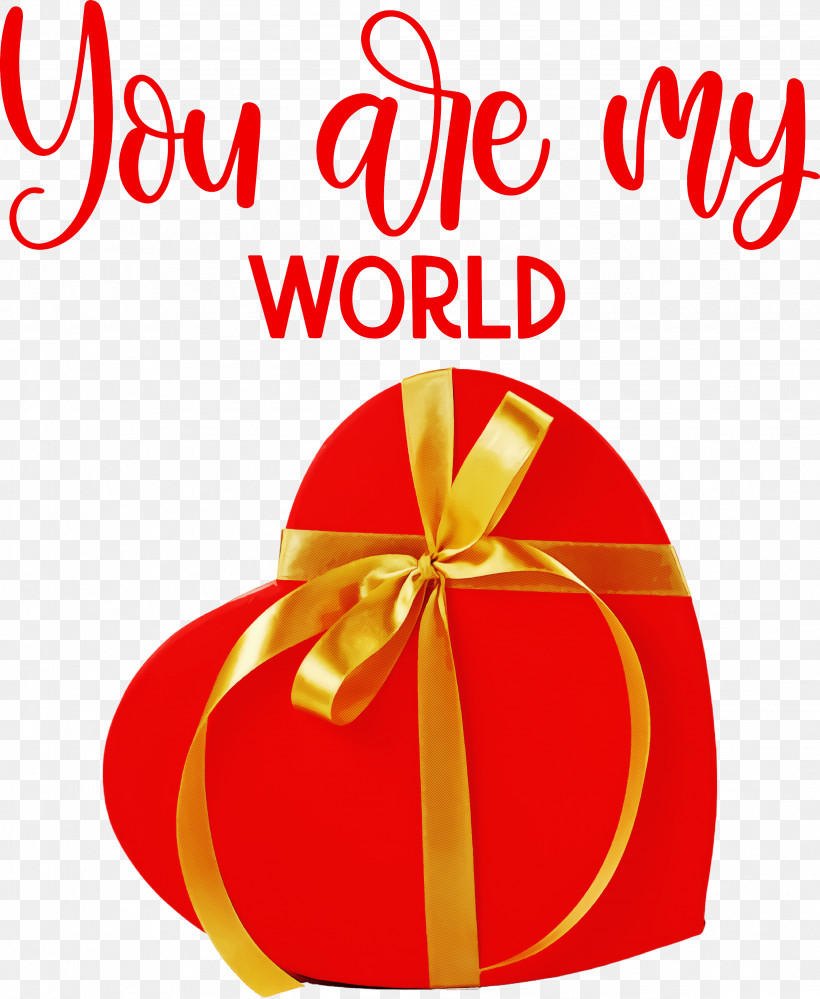 You Are My World Valentine Valentines, PNG, 2462x3000px, You Are My World, Box, Christmas Gift, Fathers Day, Gift Download Free