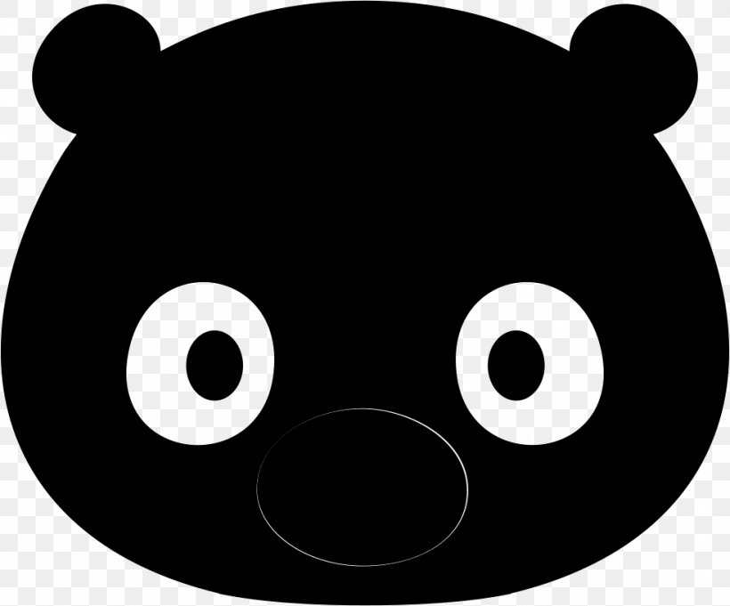 Bear Clip Art Pattern Snout Black M, PNG, 982x816px, Bear, Black M, Blackandwhite, Cartoon, Smile Download Free