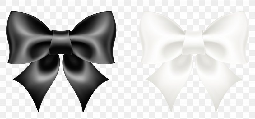 Black And White Bow Tie, PNG, 6104x2853px, Ribbon, Black, Black And White, Bow Tie, Color Download Free