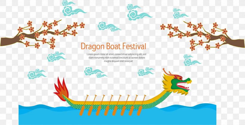 China Chinese New Year Dragon Boat Festival, PNG, 3297x1683px, China, Area, Boat, Border, Chinese Download Free