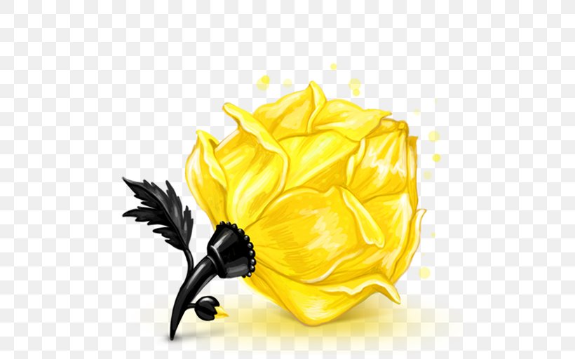 Rose Yellow Desktop Wallpaper, PNG, 512x512px, Rose, Cut Flowers, Floral Design, Flower, Flowering Plant Download Free